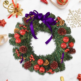 100 Yard Christmas Ribbon,1/4 Inch Purple Ribbon for Gift Wrapping,Ribbon Double Faced Satin Ribbon for Flower Bouquet Hair Bow,Fabric Ribbons for Crafts,Valentine Wedding Ribbon Decoration