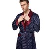Tony & Candice Men's Satin Robe Lightweight Long Sleeve Silk