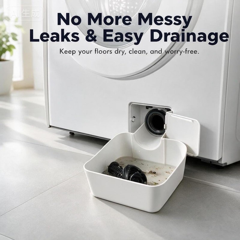 Washing Machine Drain Tray, Washer Leak Pan, Waterproof Non-Slip Drip
