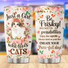 CUBICER Cats 20 Oz Tumbler With Lid For Pet Lovers