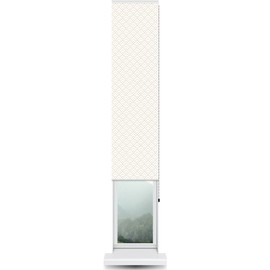 ShadePix Blackout Roller Window Shade Custom 16 x 72 Peaks Modern White Beige by WindowPix