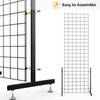Bonnlo 6' x 2' Wire Grid Panel Tower with T-Base