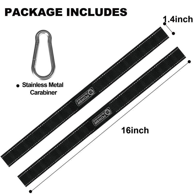 POWER GUIDANCE Battle Rope Anchor Strap Kit, Fit 1.5“/2" Battle