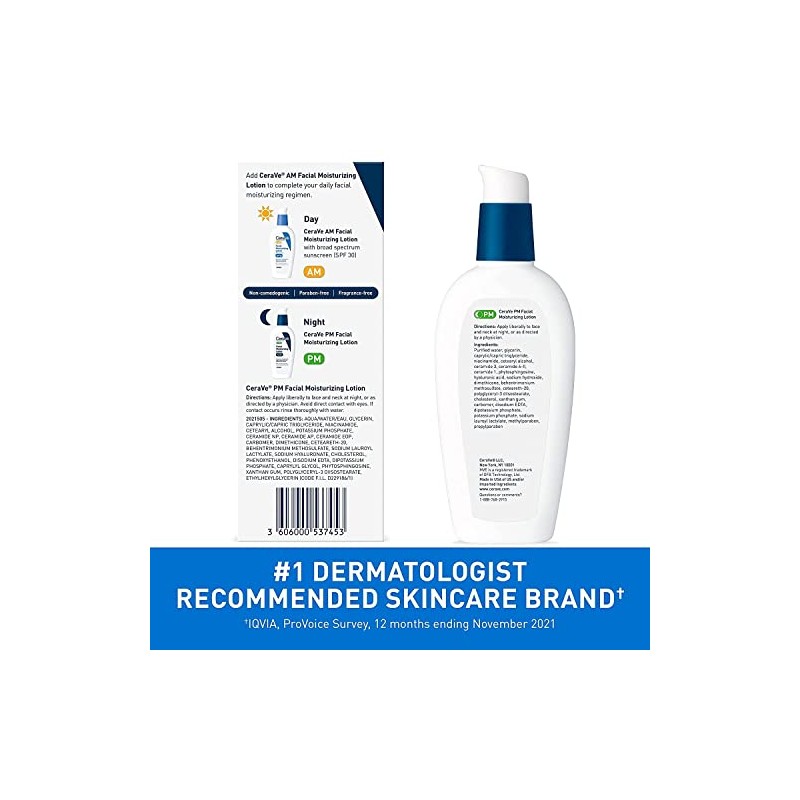 Cerave Loción Hidratante Facial Ultra Liviana Onzas