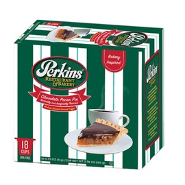 Perkins Restaurant & Bakery Coffee Single Serve Cups (For Keurig) - 18 Count (Chocolate Pecan Pie)