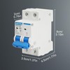 CHENGPI Circuit Breaker, AC Circuit Breaker, 2P 63A 400V Current