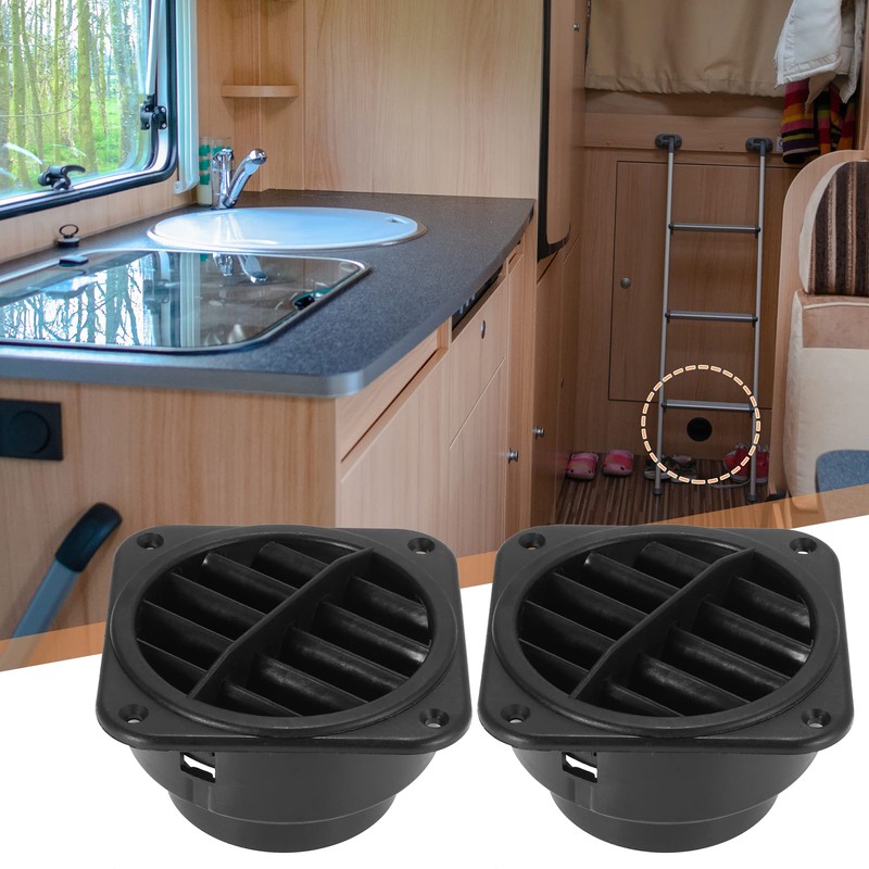 X AUTOHAUX 2pcs Warm Air Vent Outlet 75mm Auto Car