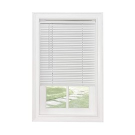Classic Touch Cordless 1" Light Filtering Mini Blind, 32" Wide x 64" Long, White