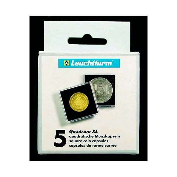 46mm QUADRUM XL Coin Storage - 5 Pack of 46mm Coin Holders