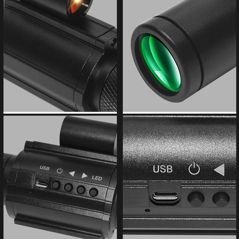 Portable Monocular Night-Visions Sight Device Day Night Use Telescopes 1.54inch
