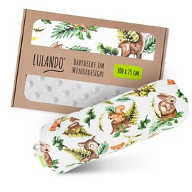 LULANDO® Baby Blanket 100 x 75 cm Cuddly Blanket Crawling Blanket Play Blanket Made of 100% Cotton - Hypoallergenic - Made in the EU