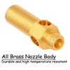 Uenede 10PCS Brass Burner Jet Nozzle for Cast Iron Burner