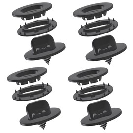 Set of 4 Fixing Buttons for Car Floor Mats | Oval | Plastic | Universal Oval