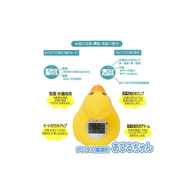 西松屋 [smartangel] digital water heat meter, Duckling (Dog
