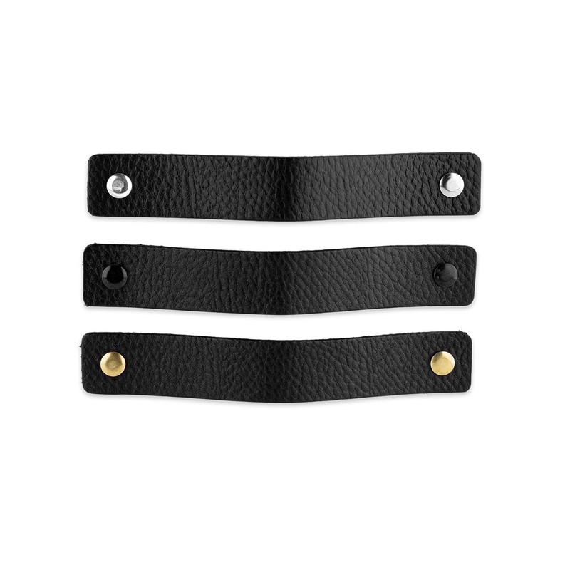 Brute Strength - Leather Drawer Pulls - Black - 6