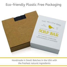 Activated Charcoal Soap Bar - Natural Detox Face Soap & Body Soap for Acne, Blackheads, Eczema, Psoriasis, Sensitive Skin. Black Soap Facial Cleanser for Oily Skin. Vegan, Non-GMO, Organic Ingredients