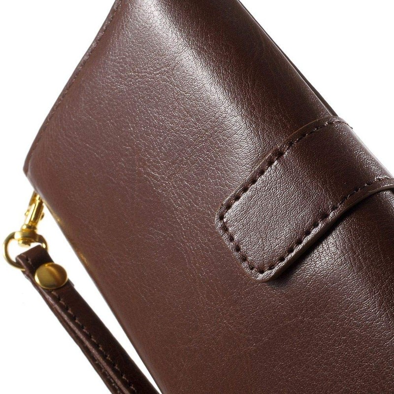 DFV mobile - Crazy Horse Synthetic Leather Wallet Case with