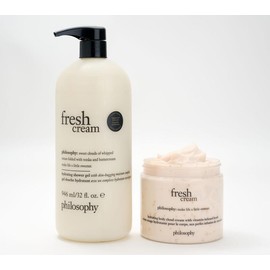 philosophy supersize holiday dreams 32oz shower gel & 16oz cream:_fresh cream
