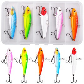 Blade Baits Fishing Jigging Spoon Lures,Metal VIB Hard Spinner Blade Baits Swimbait Vibrating Lipless Crankbait Fishing Lures for Bass Walleye Trout