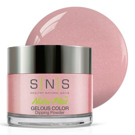 SNS Healthy Natural Nails SNS Nail Dip Powder, Gelous Color Dipping Powder - French Kiss (Pink/Lavender, Cream) - Long-Lasting Dip Nail Color Lasts 14 Days - Low-Odor & No UV Lamp Required - 1.5oz