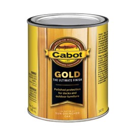 Cabot 140.0003470.005 Gold Finish, Translucent, Sun-Drenched Oak, Satin - 1 Quart