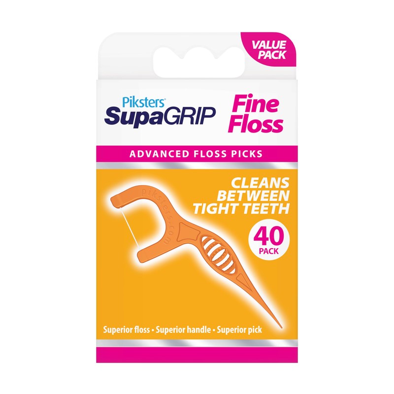 Piksters SupaGRIP Fine Floss Picks (Pack of 40)