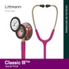 3M Littmann Estetoscopio Classic III, Manguera Color Frambuesa, Acabado Arcoiris,