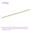 DMiotech 4Pack 2mm x 250mm, Brass Solid Round Rod, Brass
