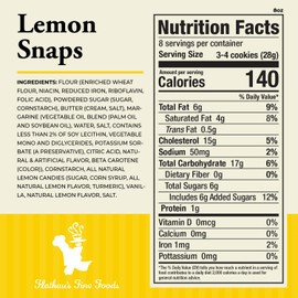 Flathau’s Fine Foods, Gourmet Shortbread Cookies, Handcrafted All Natural Artisan Bites, Southern-Baked Sweet Snaps with a Buttery Finish (Pack of 3, Lemon)