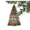 Nativity Scene Ornament For Christmas Tree Carved into Tree shape,