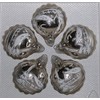 Jingle Bells Lauscha Christmas Baubles 5 cm (6 Pieces) Antique