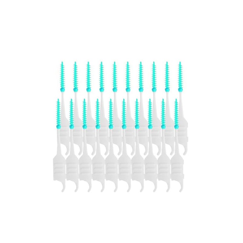 cepillos interdentales, palillo de Dientes de Silicona de Doble Punta