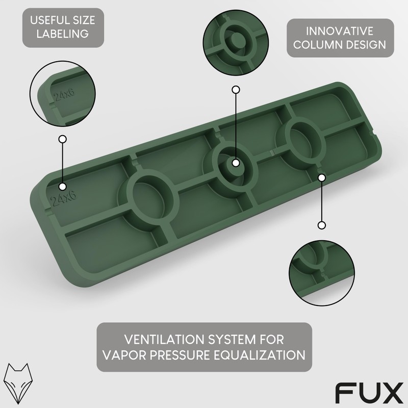 FUX 100 Pcs. Packers, 100mm x 24mm x 1-6mm, Plastic