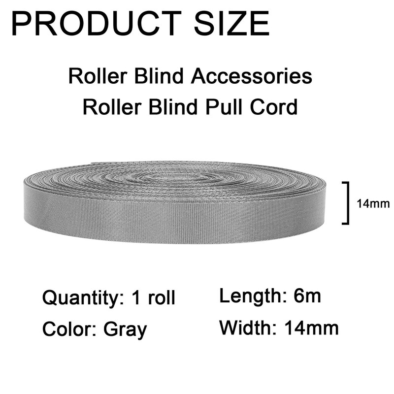 NICEIN Grey Roller Shutter Strap Set, Accessories for Roller Shutters,