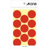 A-One 07231 Color Labels, Red, Round, 1.2 inches (30 mm),
