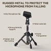 Desk Microphone Stand, Mini Soporte de Sobremesa, Micrófono Plegable, Soporte