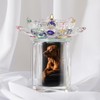 Contid Small Urns for Human,Cremation Keepsake Photo Urn Unique Rotatable