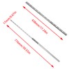 Mormchlots 2Pcs 438mm/17.24" Silver Stainless Steel Drawer Slides, Small Drawer