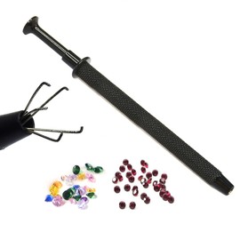 OdontoMed2011 4.5" Pick-Up Tool with 5 Prongs Black Coated Stainless Steel