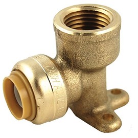 Shark Bite U334LFA 1/2" X 1/2" FNPT Brass PEX Drop Ear Elbow