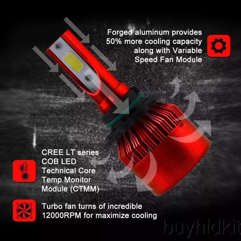 OPT7 JPN 2x H1 LED Conversion Headlight Bulbs Super White