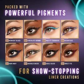 Max Factor Masterpiece Wow Liner, 310 Sable Black, 24-Hour Wear Eyeliner, High Colour Payoff, Waterproof and Smudgeproof, Vegan