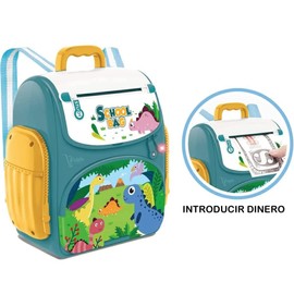 iPidelo - Mini Cajero Automatico De Juguete Alcancia ATM Luz Sonido (Verde)