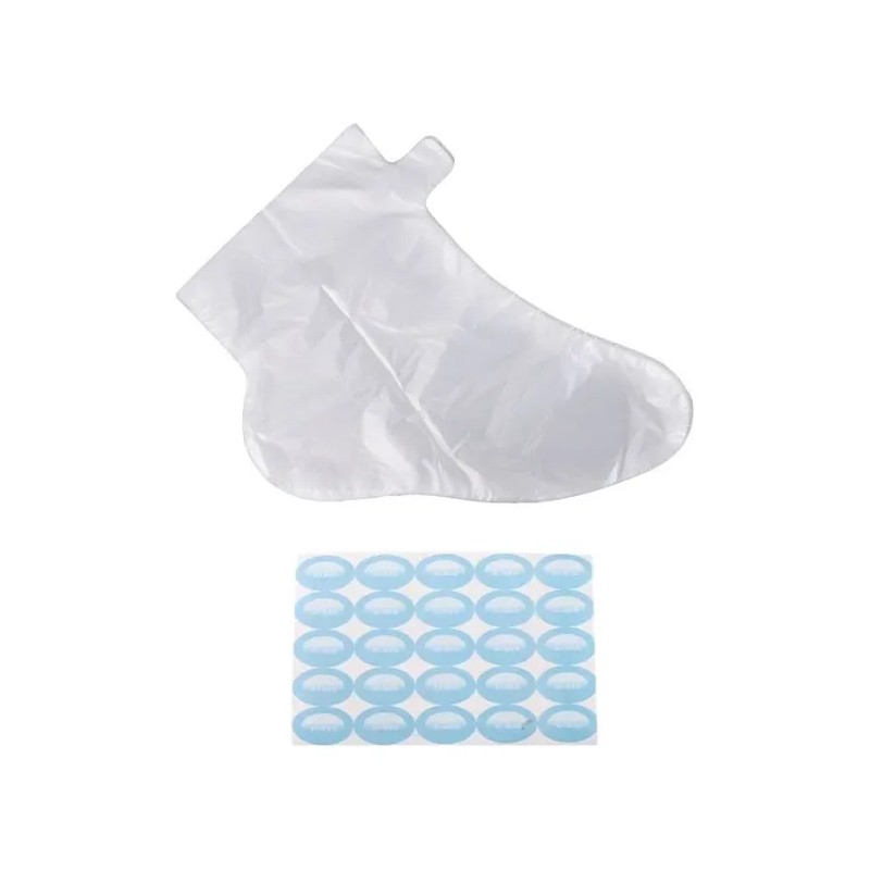 100 Pzs Guantes Bolsa Para Pies Desechables Impermeables