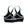 Victoria's Secret VSX Knockout Front Close Sports Bra Black White