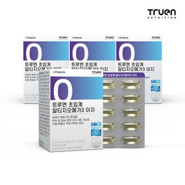 Truen Nutrition Truen Supercritical RTG Omega-3 Easy, Polaris Easy [60 Capsules x 4 Boxes] / 트루엔뉴트리션 트루엔 초임계 알티지오메가3 이지, 폴라리스 이지[60캡슐X4박스]