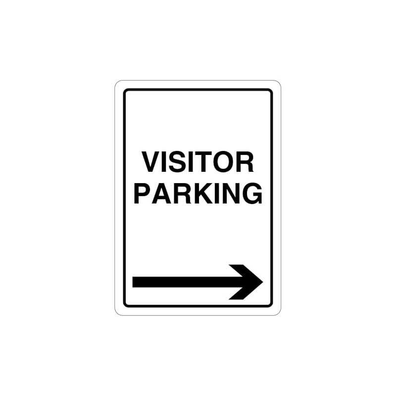 V Safety Visitor Parking - Arrow Right 210 x 297