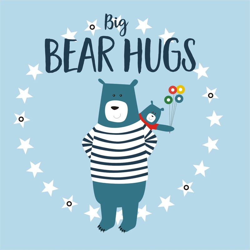 Pom Pom "Daddy Bear" Father's Day Card,FPO008