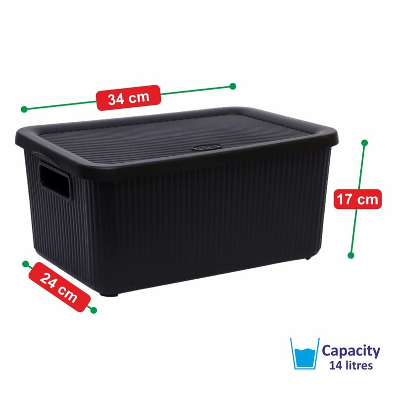 JMS we create smile Multipurpose Plastic Storage Box With Lid