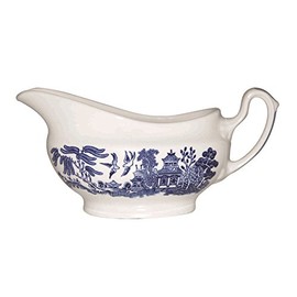 Churchill Blue Willow Georgian Gravy Boat 350 ml
